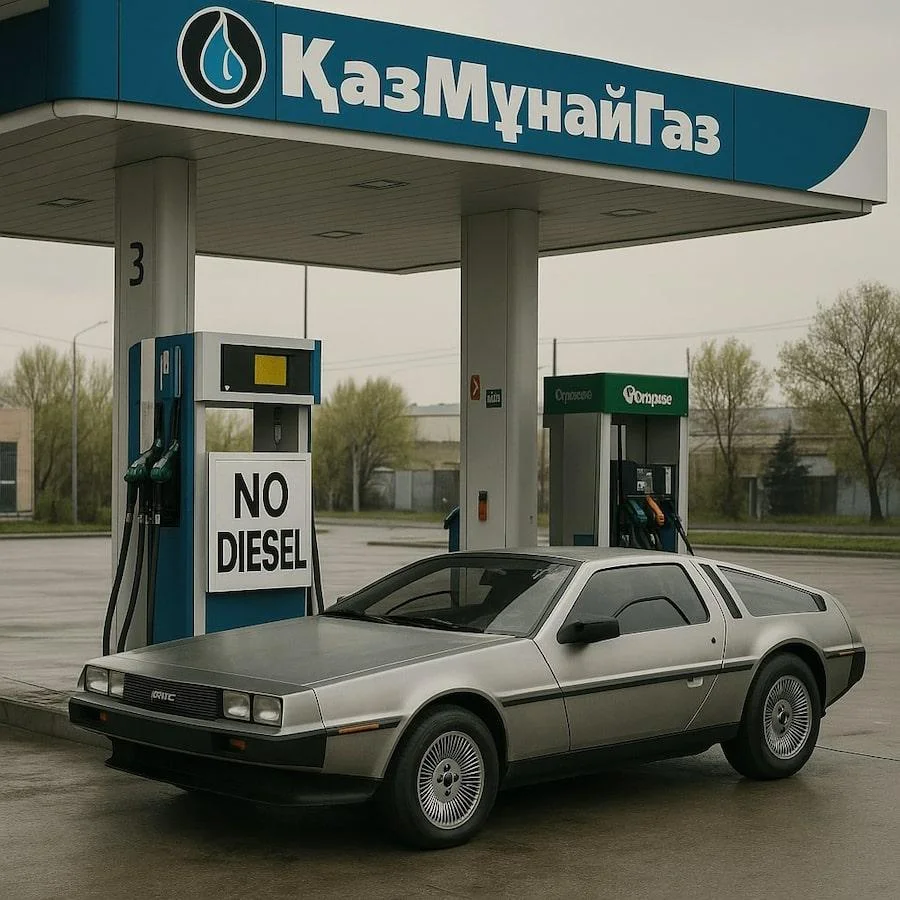 очереди на АЗС и дефицит дизельного топлива в Алматы