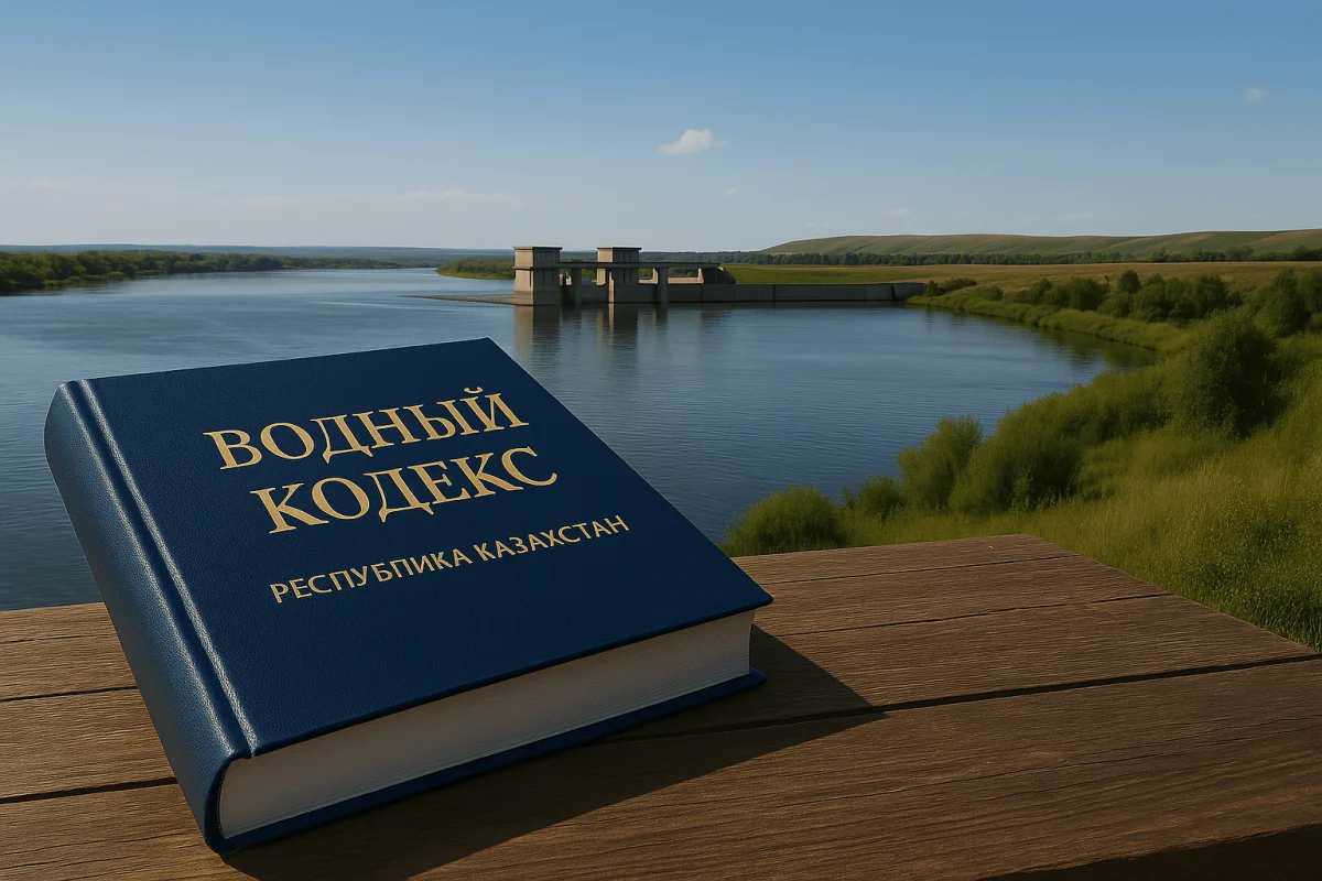 живописное озеро в Казахстане, символизирующее чистоту и защиту водных ресурсов
